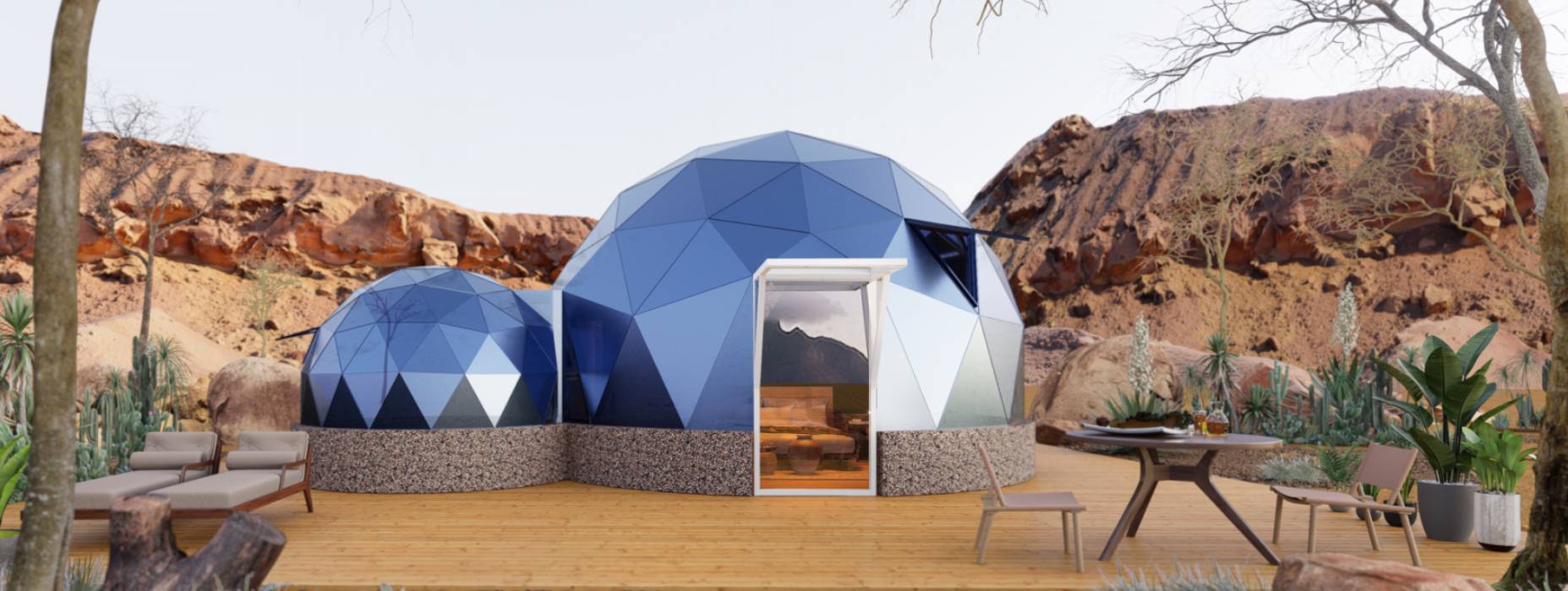 神木县球形智能光伏玻璃星空房